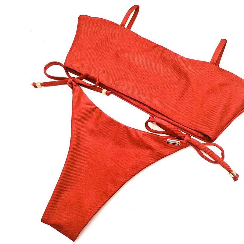 Conjunto Faixa Laranja Canelado