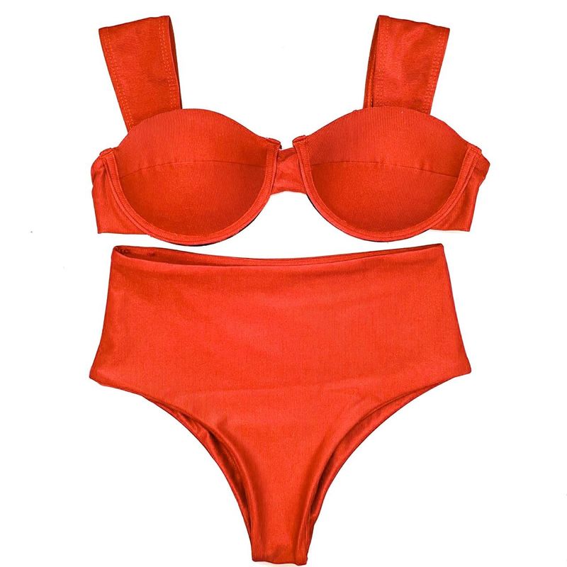 Conjunto Concha Laranja Canelado