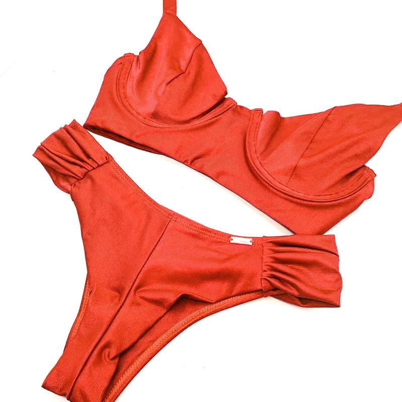 Conjunto Confy Laranja Canelado