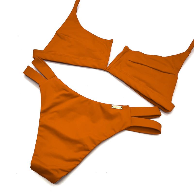 Calcinha Maldivas Terracota Liso