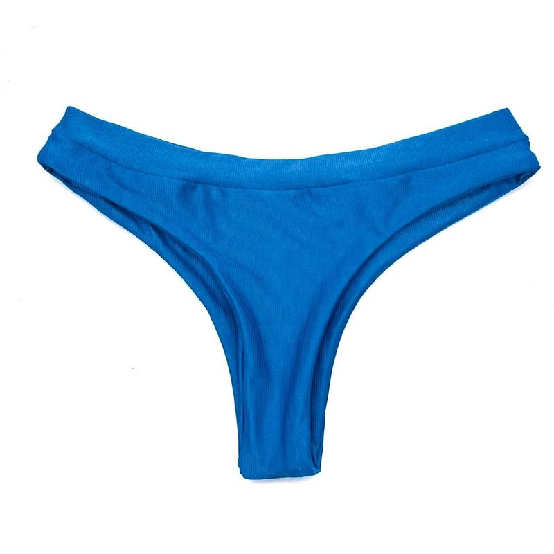 Calcinha Hawaii Azul Atlântico Canelado