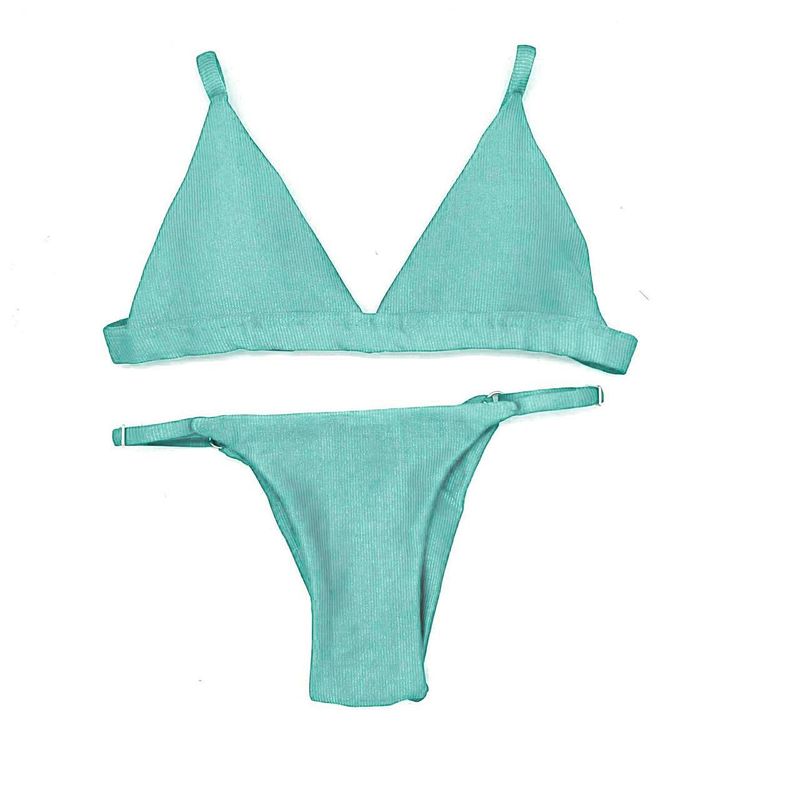 Conjunto Fixo Verde Candy Canelado