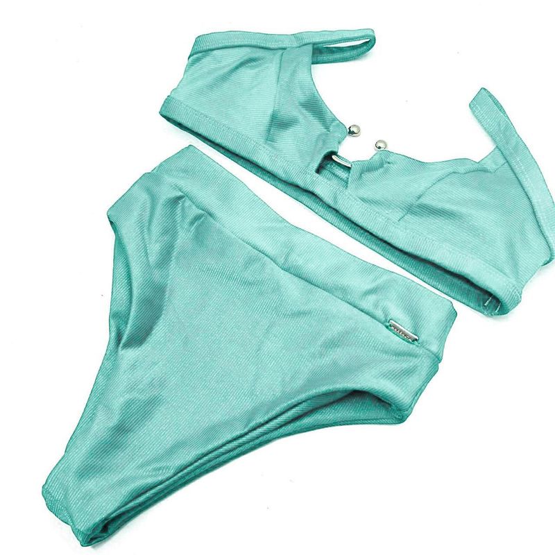 Conjunto Santorini Verde Candy Canelado