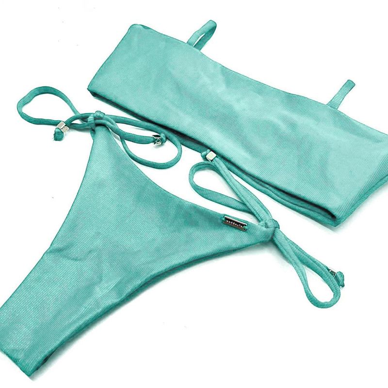 Calcinha Lação Verde Candy Canelado