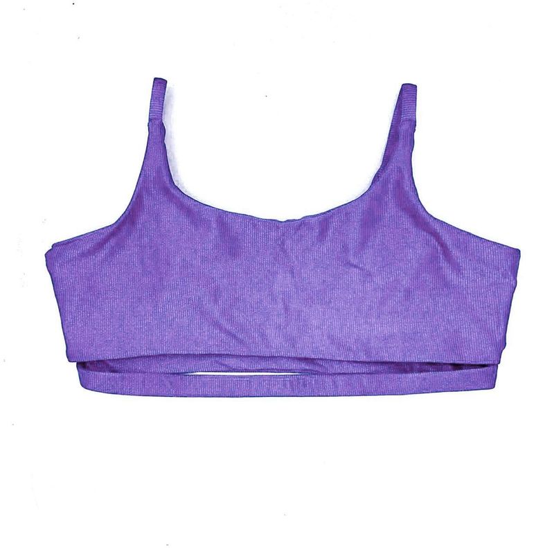 Top Ousadia Lavanda Canelado