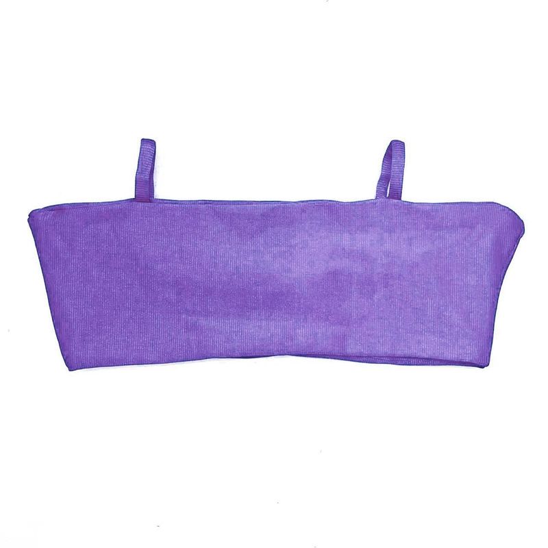 Top Faixa Lavanda Canelado