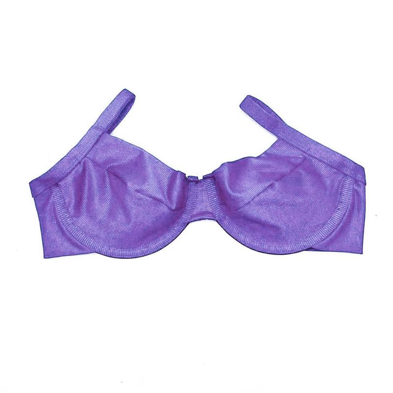 Top Retrô Lavanda Canelado