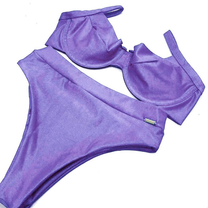 Calcinha Hot Pants Tradicional Lavanda Canelado