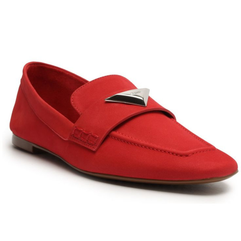 LOAFER SCHUTZ COURO TRIANGULO RED