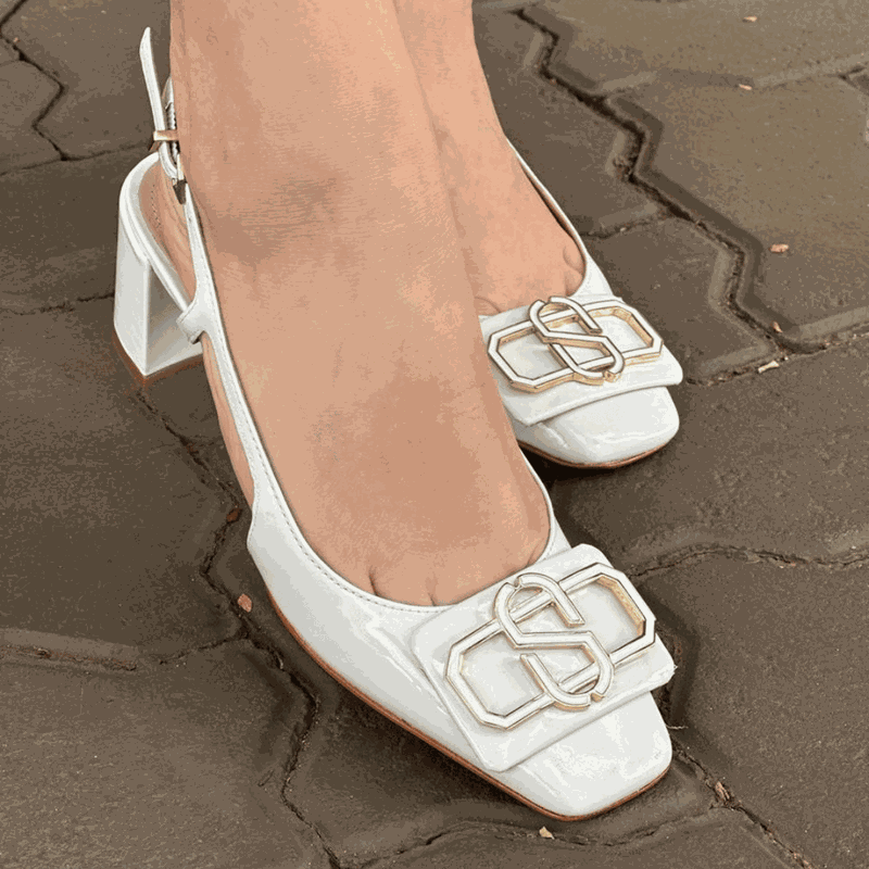 SAPATO SCHUTZ MARY JANE LOGOMANIA WHITE S2193800110001