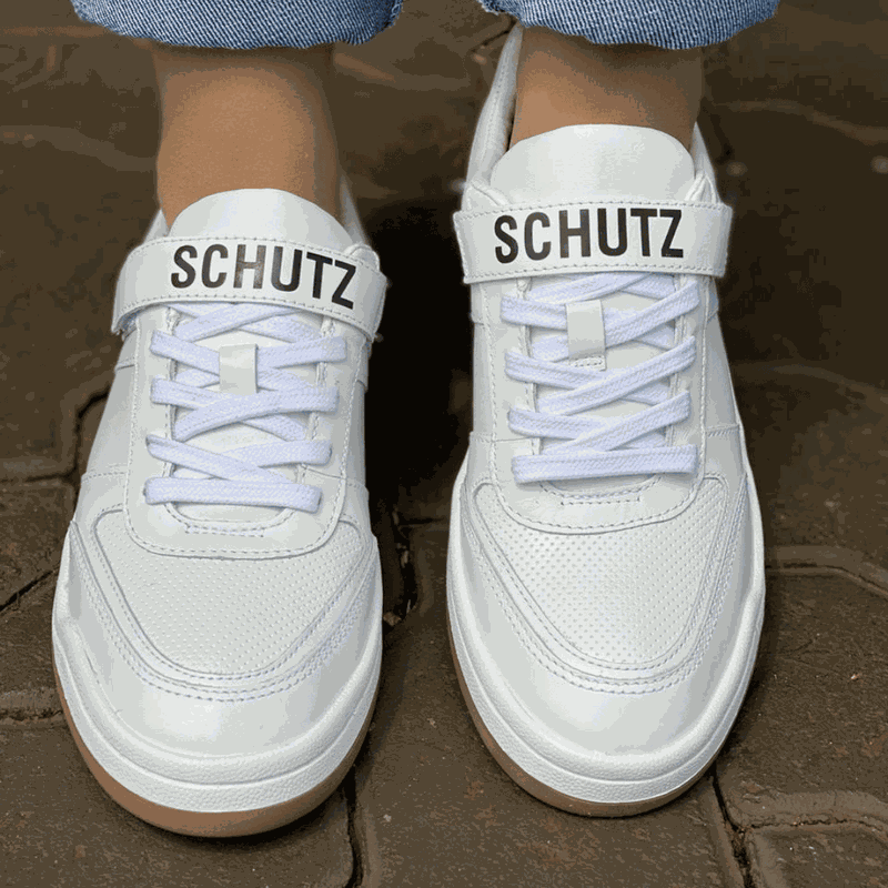 TENIS SCHUTZ LOGO VELCRO COURO BRANCO S2067200250002