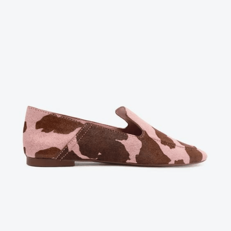 LOAFER SCHUTZ SALTO BAIXO ANIMAL PRINT ROSA S2071000230109