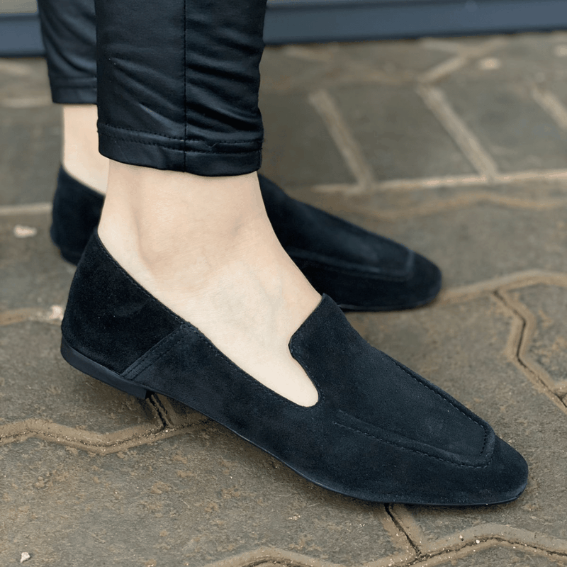 LOAFER SCHUTZ SALTO BAIXO NOBUCK PRETO S2071000230005