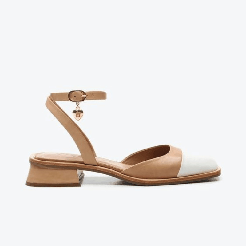 SAPATO VICENZA SLINGBACK BESS DETALHE BIQUEIRA BEGE P1058400210009