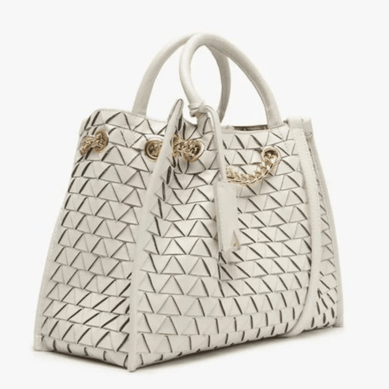 BOLSA SCHUTZ TOTE REBECCA COURO TRIANGULO BRANCO S5001827600006