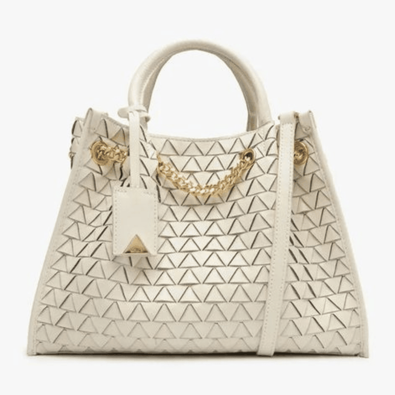 BOLSA SCHUTZ TOTE REBECCA COURO TRIANGULO BRANCO S5001827600006