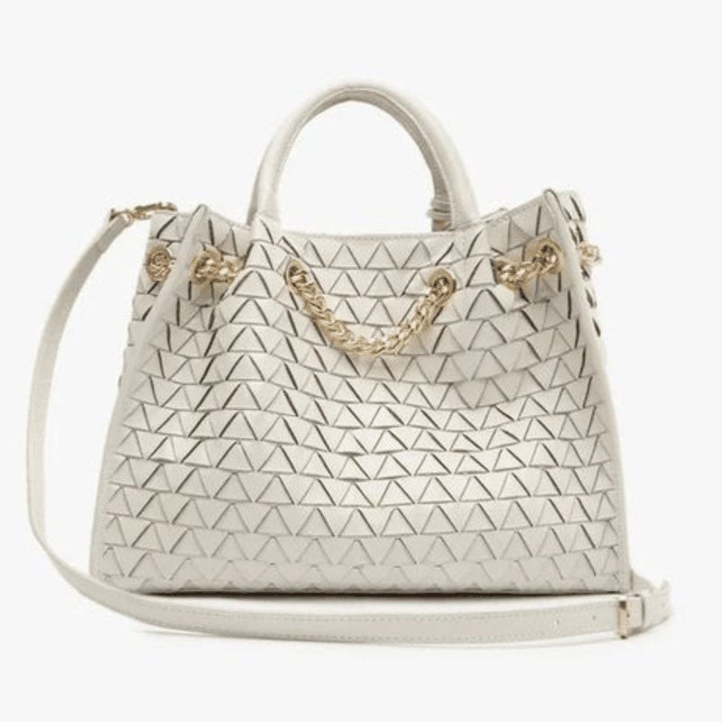 BOLSA SCHUTZ TOTE REBECCA COURO TRIANGULO BRANCO S5001827600006