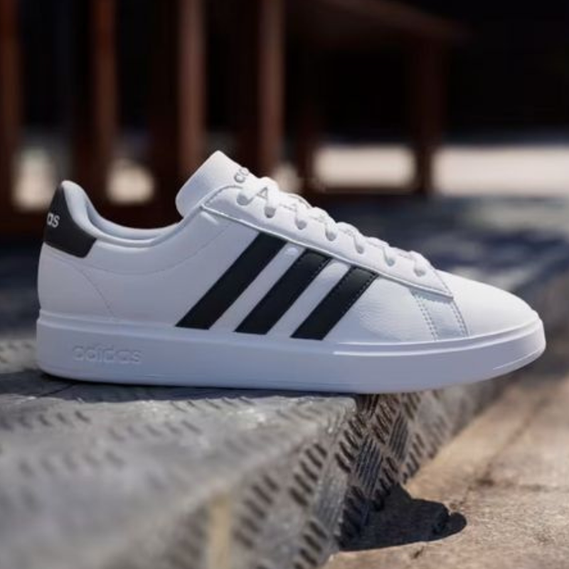 TENIS ADIDAS GRAND COURT BRANCO / PRETO 