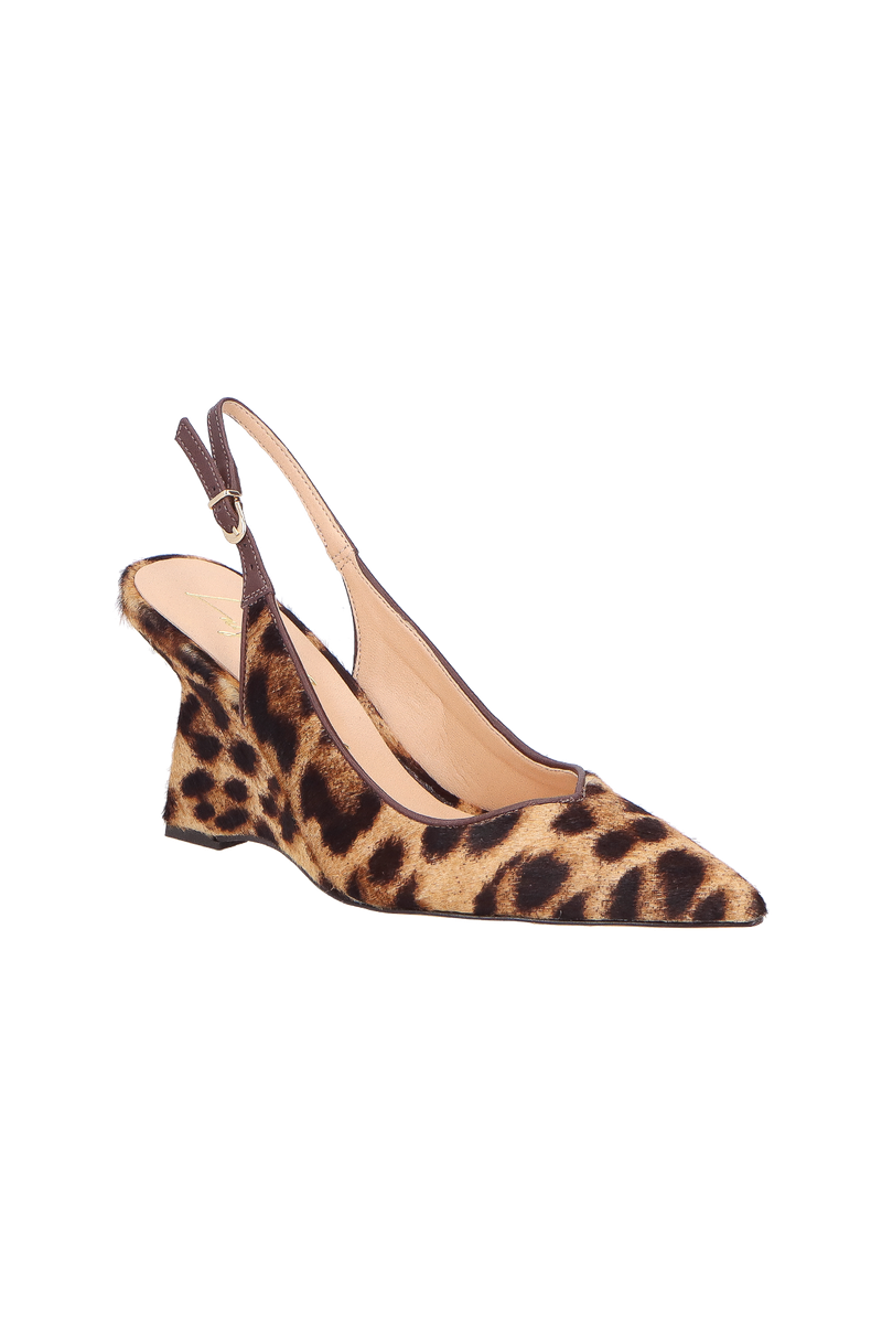 SCARPIN LUIZA BARCELOS SLINGBACK ANABELA ONÇA