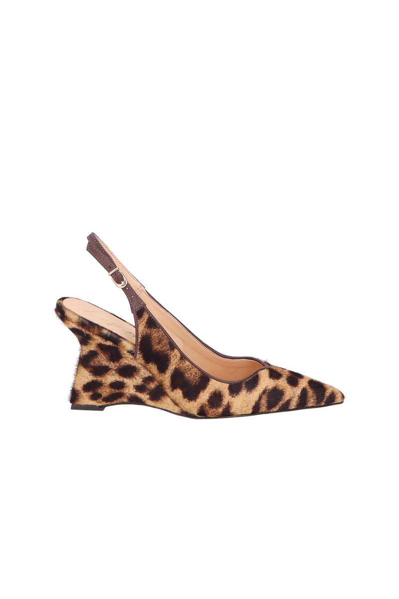 SCARPIN LUIZA BARCELOS SLINGBACK ANABELA ONÇA