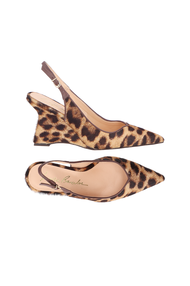 SCARPIN LUIZA BARCELOS SLINGBACK ANABELA ONÇA