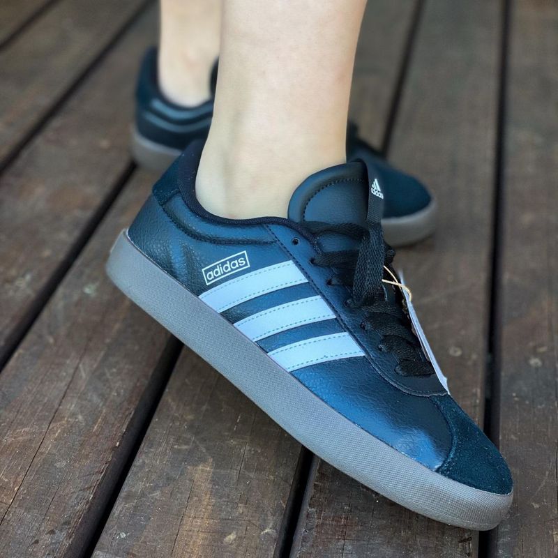 TENIS ADIDAS VL COURT 3.0 LOW SKATEBOARDING PRETO