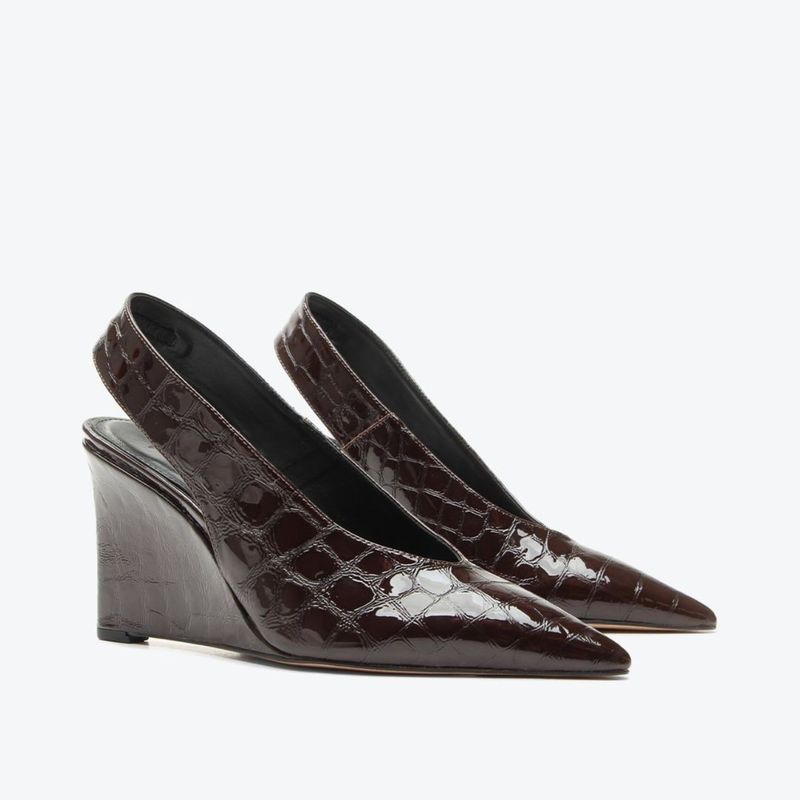 SCARPIN VICENZA ANABELA VITÓRIA CHOCOLATE