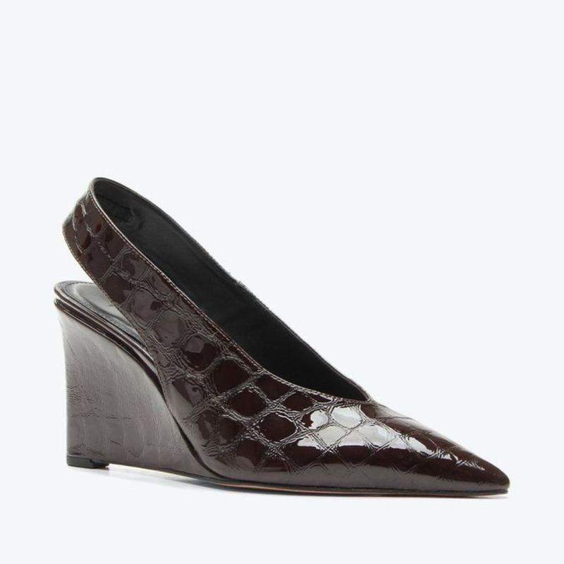 SCARPIN VICENZA ANABELA VITÓRIA CHOCOLATE