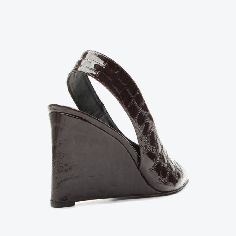 SCARPIN VICENZA ANABELA VITÓRIA CHOCOLATE