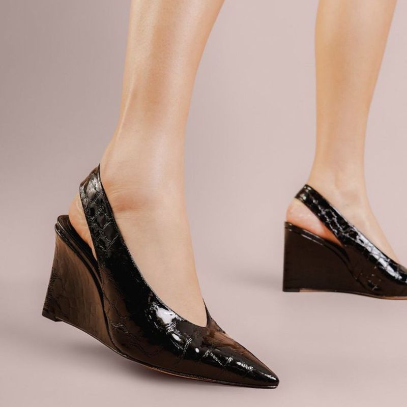 SCARPIN VICENZA ANABELA VITÓRIA CHOCOLATE