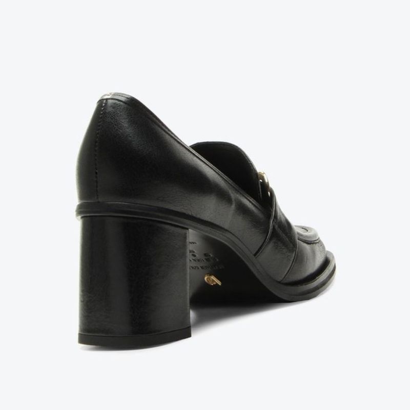 SAPATO VICENZA MOCASSIM COURO VCZ PRETO