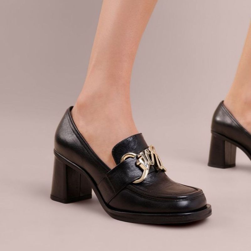 SAPATO VICENZA MOCASSIM COURO VCZ PRETO