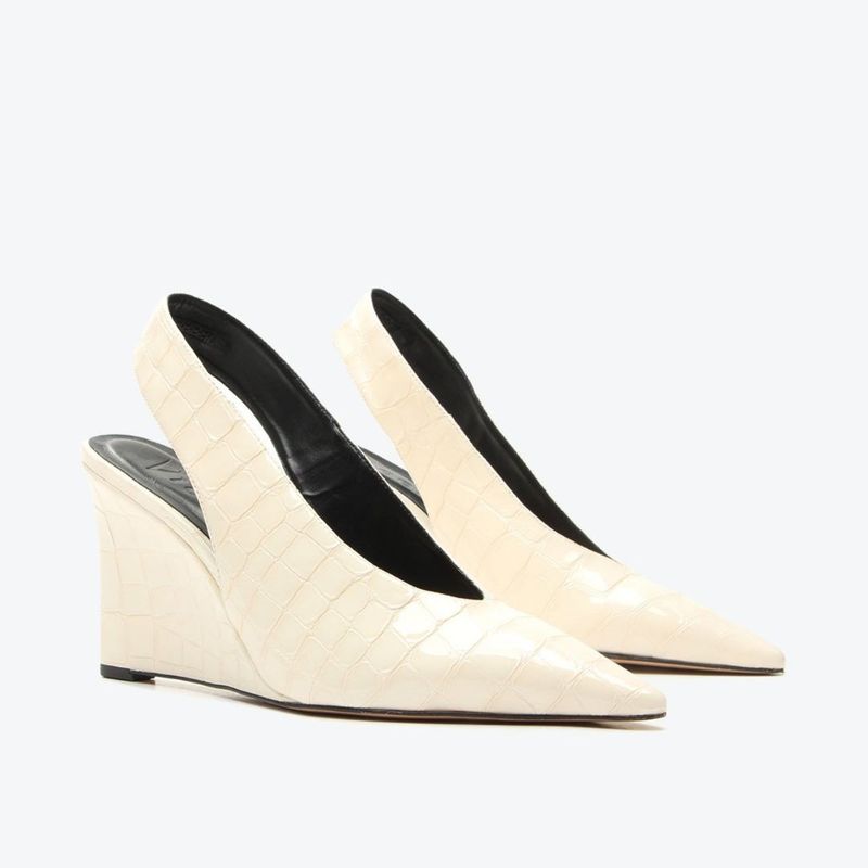 SCARPIN VICENZA ANABELA VITÓRIA OFF WHITE