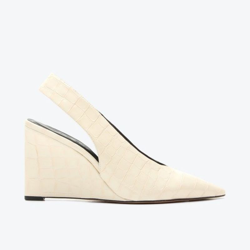 SCARPIN VICENZA ANABELA VITÓRIA OFF WHITE