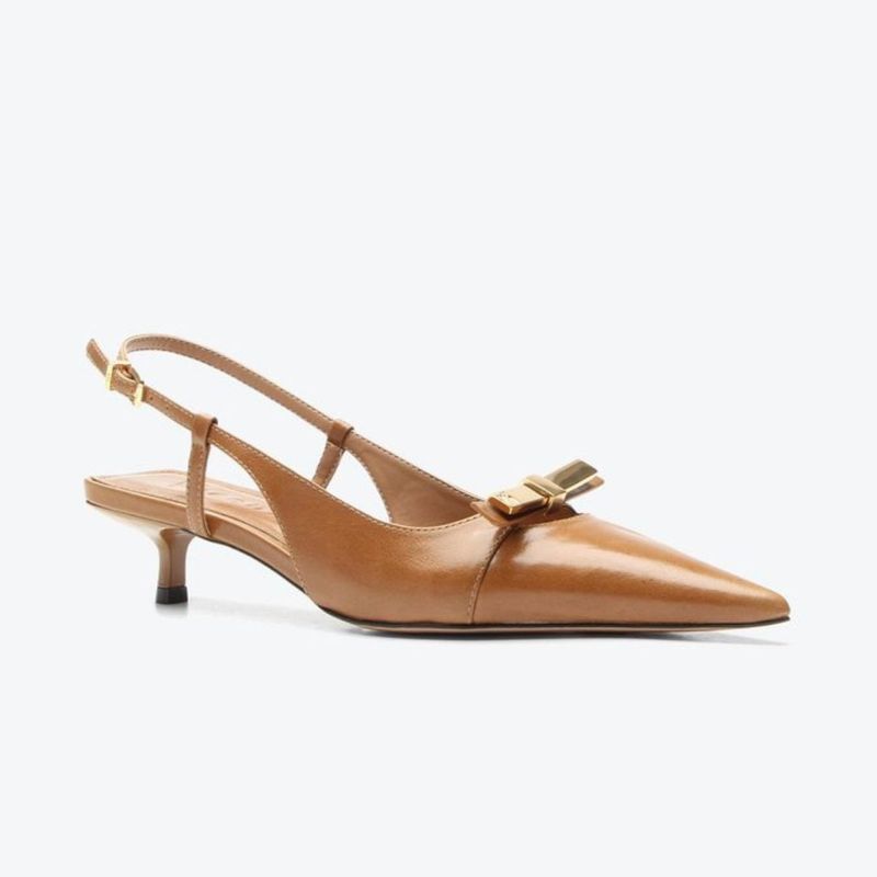 SAPATO VICENZA SLINGBACK BEA CARAMELO