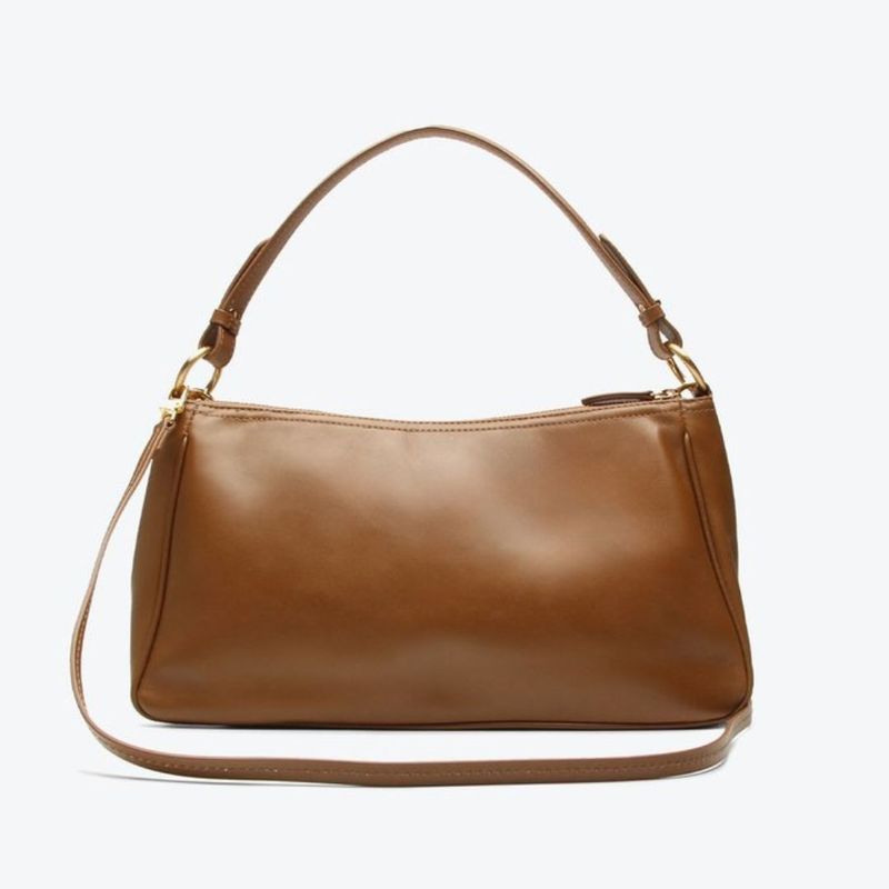 BOLSA VICENZA SHOULDER CHARLOTTE MÉDIA CARAMELO
