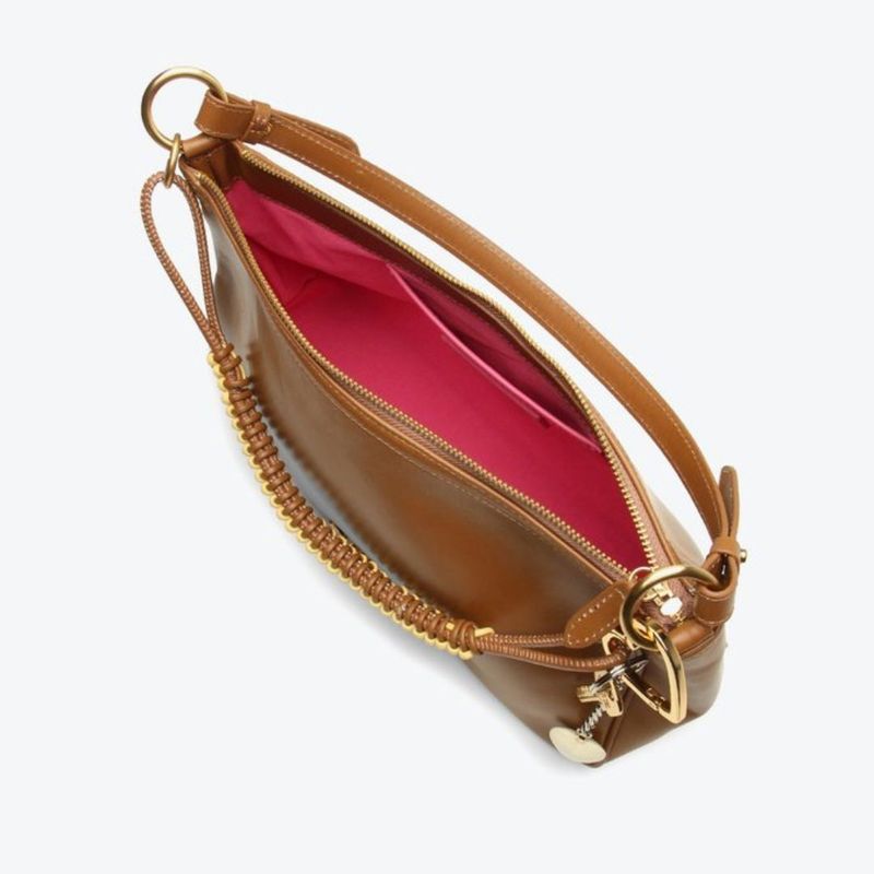BOLSA VICENZA SHOULDER CHARLOTTE MÉDIA CARAMELO
