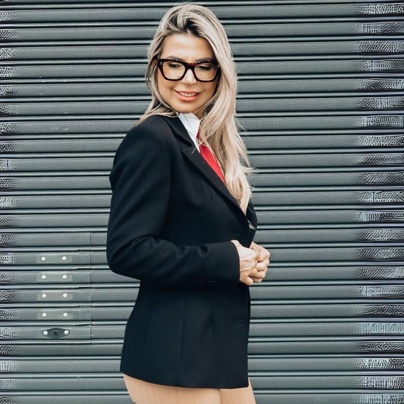 BLAZER MALISE AJUSTADO EXECUTIVE PRETO 
