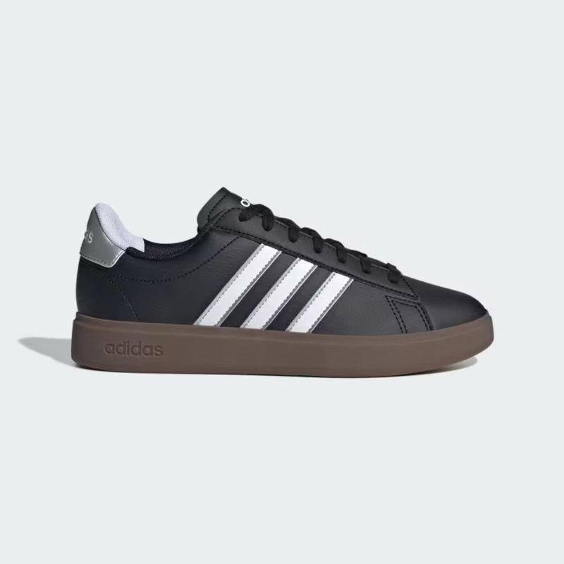 TENIS ADIDAS GRAND COURT SOLADO MARROM - PRETO
