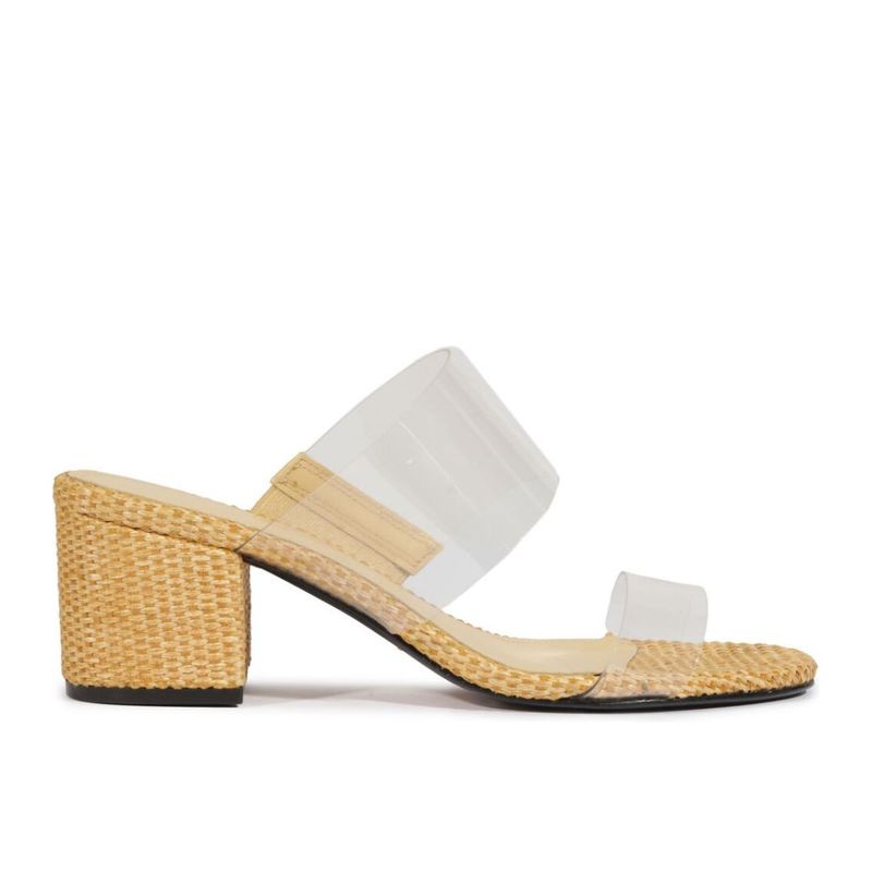 MULE SCHUTZ DUAS TIRAS VINIL NATURAL