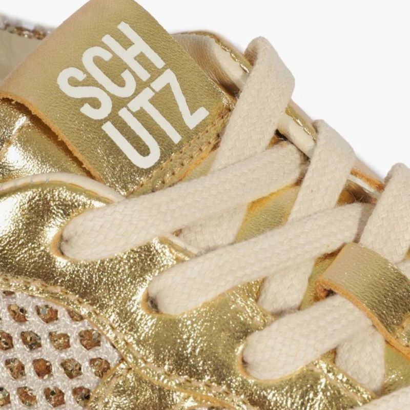TENIS SCHUTZ TELA CAMURÇA DOURADO