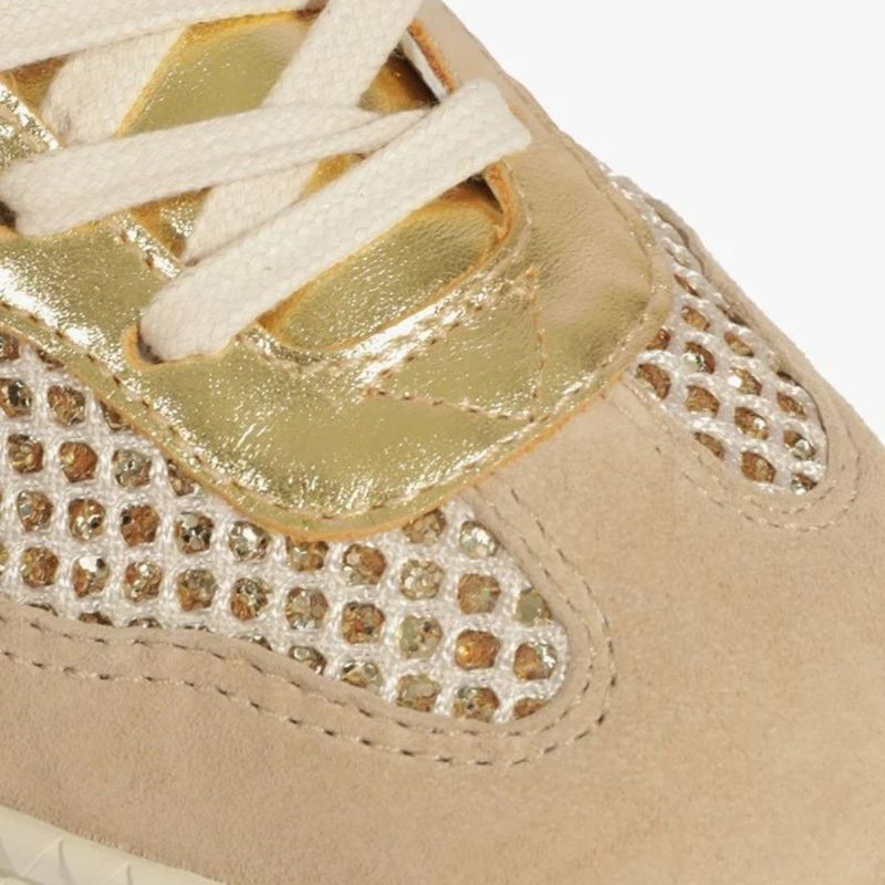 TENIS SCHUTZ TELA CAMURÇA DOURADO