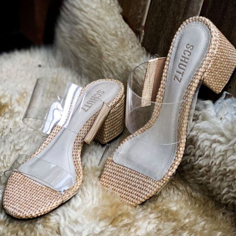 MULE SCHUTZ DUAS TIRAS VINIL NATURAL