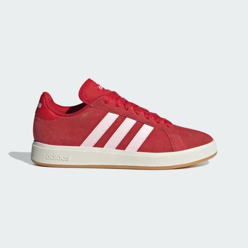 TENIS ADIDAS GRAND COURT NOBUCK VERMELHO