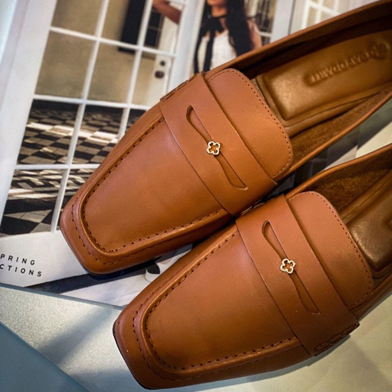 MOCASSIM CAPODARTE COURO CAMEL