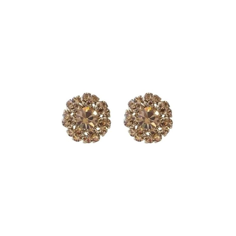 BRINCO LETICIA SARABIA FLOR DOURADO