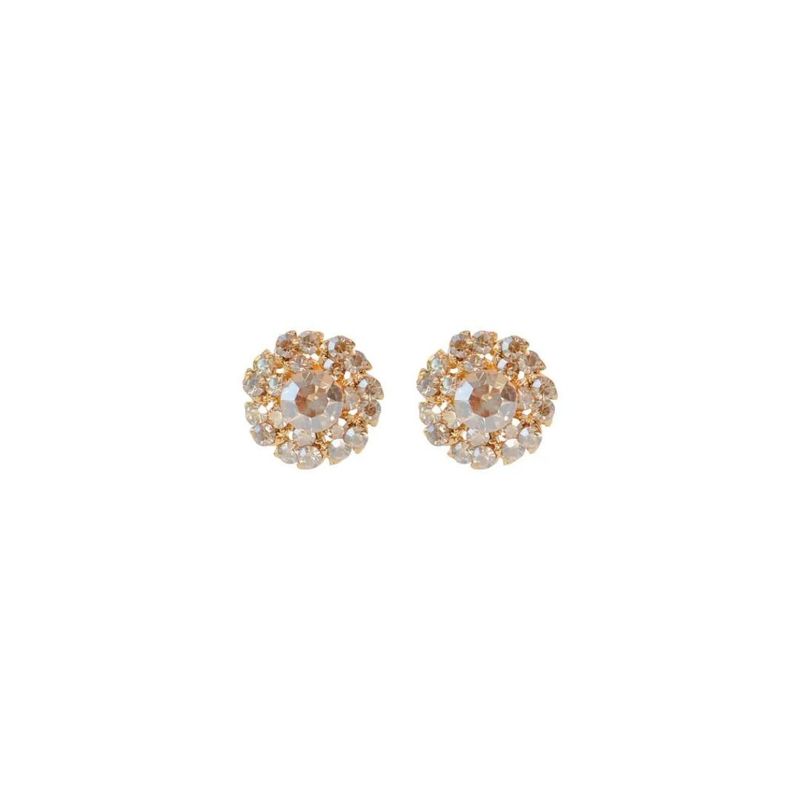 BRINCO LETICIA SARABIA FLOR PLATINA