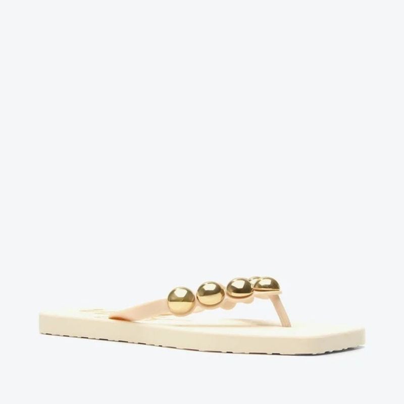 CHINELO VICENZA FLAT FLIP FLOPS OFF WHITE