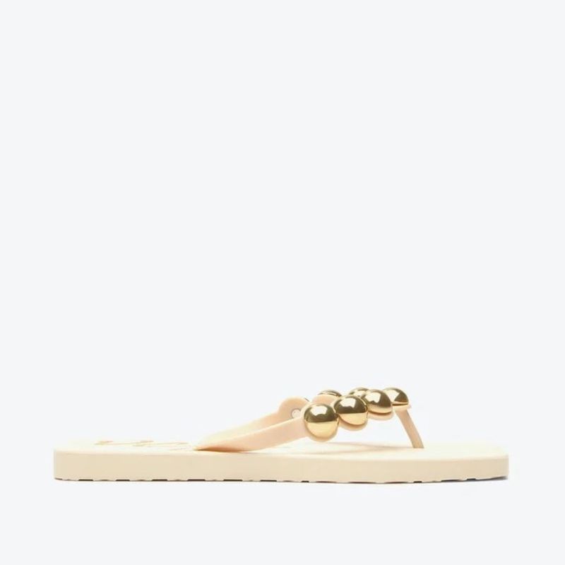 CHINELO VICENZA FLAT FLIP FLOPS OFF WHITE