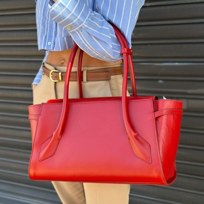 BOLSA SCHUTZ COURO SCHUTZ VERMELHO